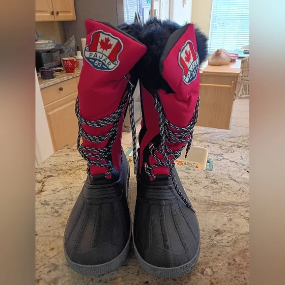 Pajar Canada Black&Hot PinkBootsNWT MSRP$498 ExtremeQuality&Comfort AwesomePrice - Picture 5 of 6